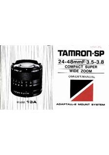 Tamron 24-48/3.5-3.8 manual. Camera Instructions.